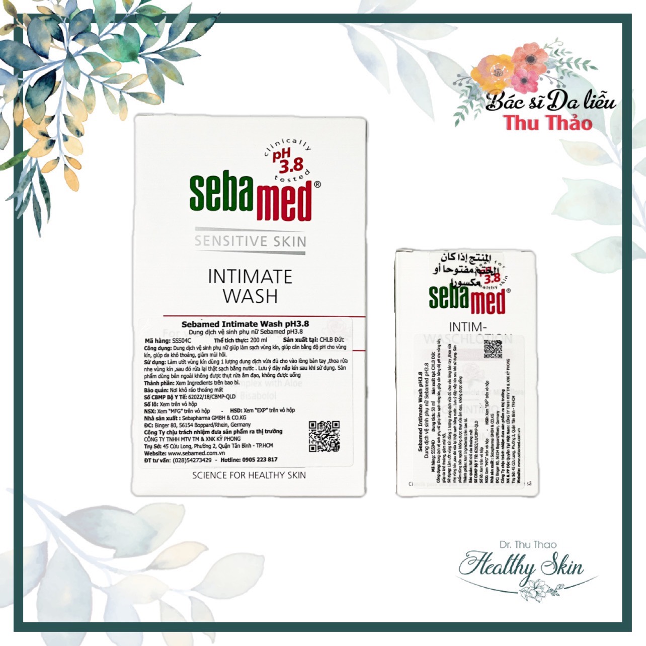[ 50ml/200ml] Dung dịch vệ sinh phụ nữ Sebamed Intimate Wash pH 3.8