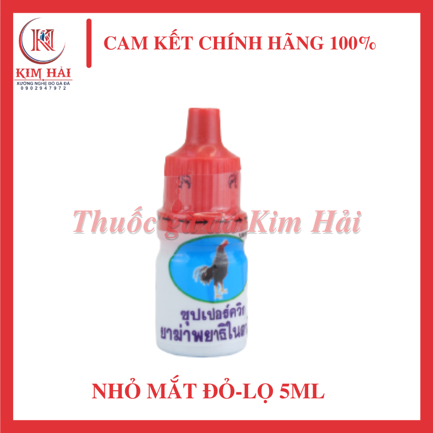 Sán mắt đỏ [lọ 5ml]-nhỏ trực tiếp-t/r/ị sán mắt,đục mắt,màn mắt lợn cợn cho gà đ/á.