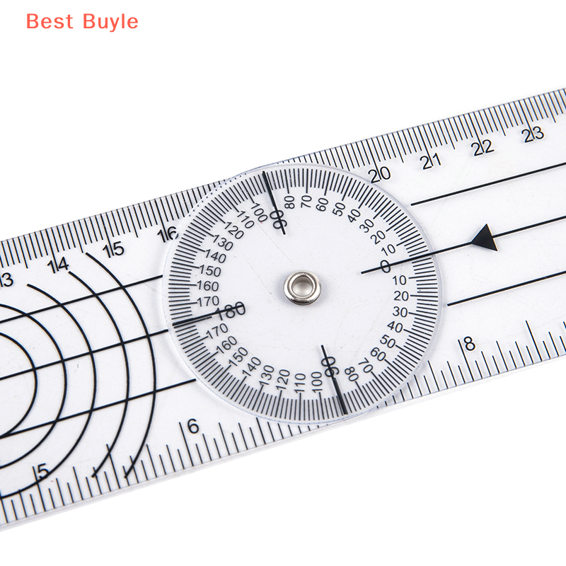 💖Best Buyle 0-140mm 360 Degree Goniometer Angle Medical Spinal Angle Ruler Angle Finder Tool