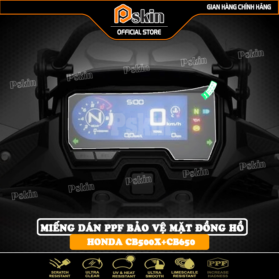 Miếng dán ppf bảo vệ mặt đồng hồ xe honda cb500x cb650