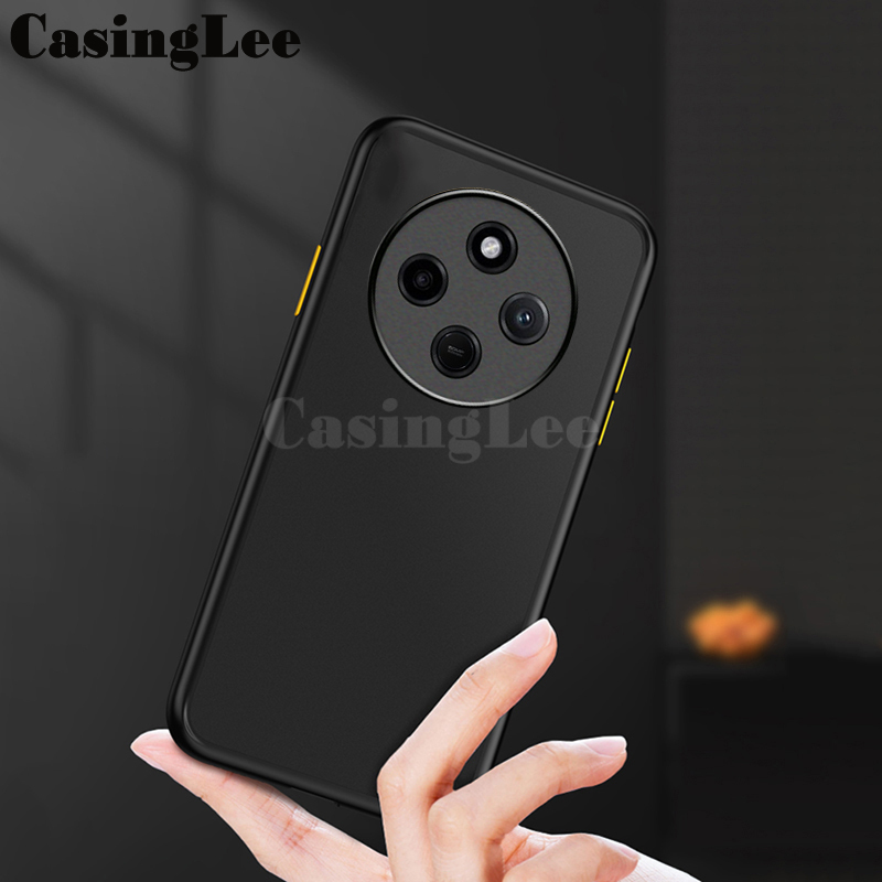 For Xiaomi Poco C75 Case Shockproof Scrub Matte Transparent Soft edge Silicone Frame Hard Clear For Xiaomi Xiaomi Poco C75 Back cover Phone Cases.
