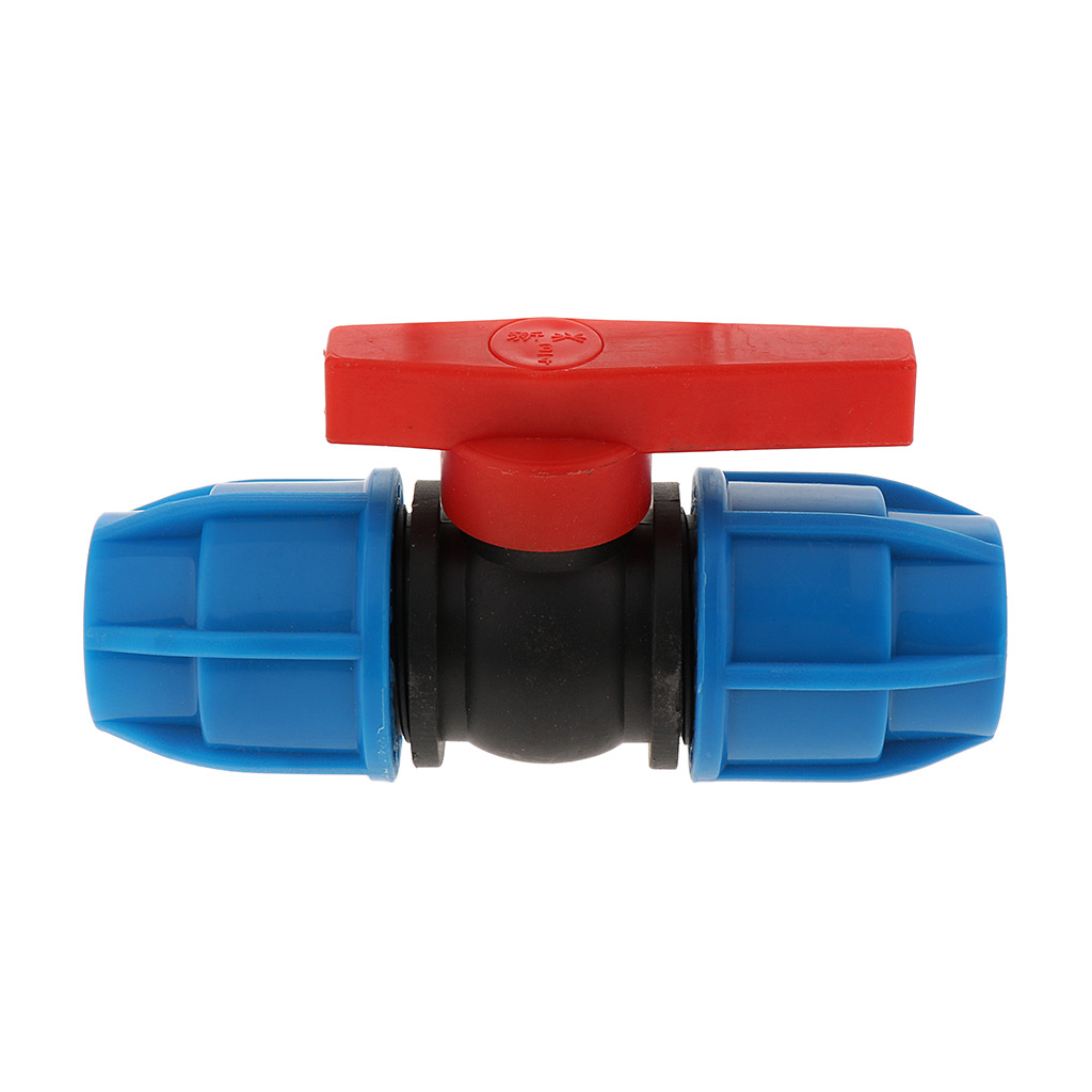 Fityle 2 x Ball Valves Hose Connectors Irrigation Tubing Ball Valve