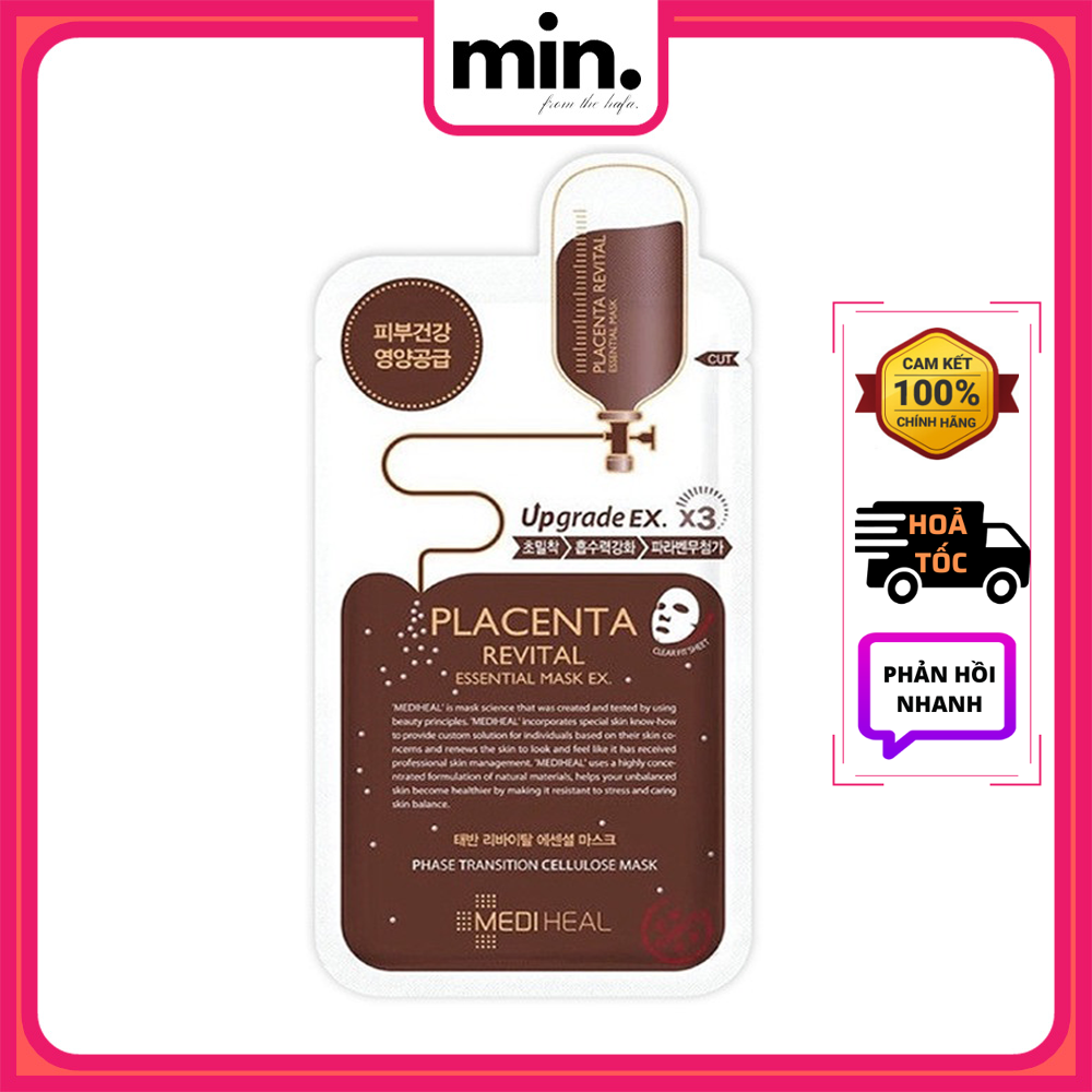 Combo 10 Mặt nạ Mediheal Essential Mask Ex 24ml ( Teatree, Placenta, Collagen, Vita Lightbeam)
