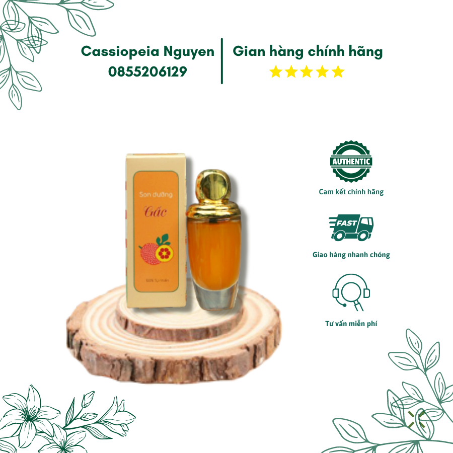 Son dưỡng nghệ gấc hạnh nhân handmade