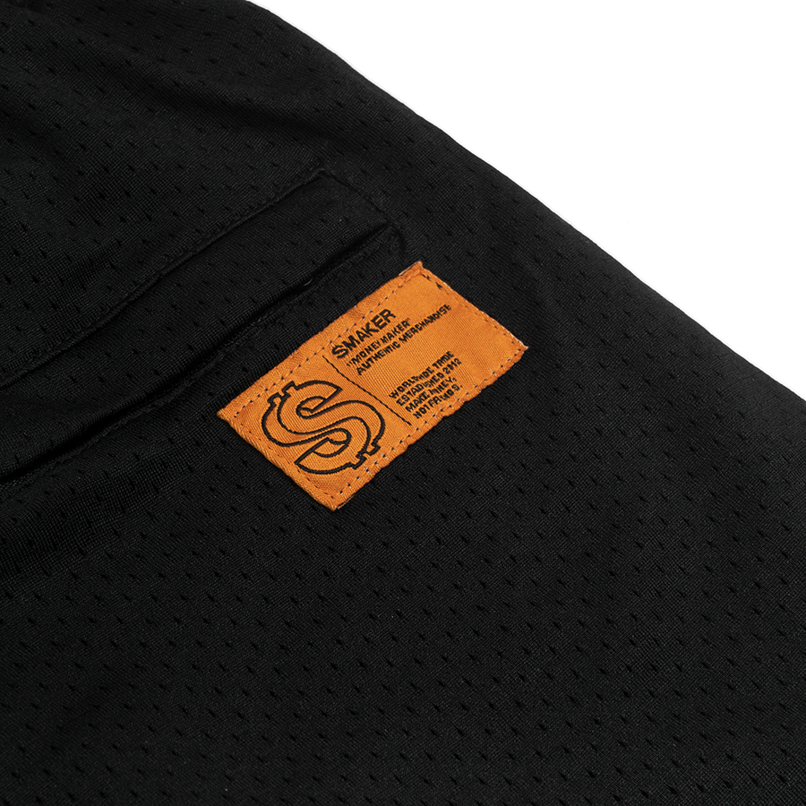 [SMAKER] Quần đùi vải lưới logo - LOGOS MESH SHORT IN BLACK