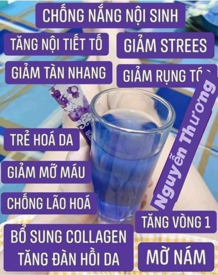 Collagen Măng Cụt Đậu Biếc Glutathion