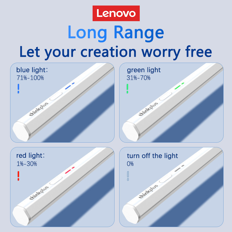 Lenovo Thinkplus Universal Stylus Pencil For Android IOS Tablet for iPad Touch Pen Active Capacitor Stylus Pen