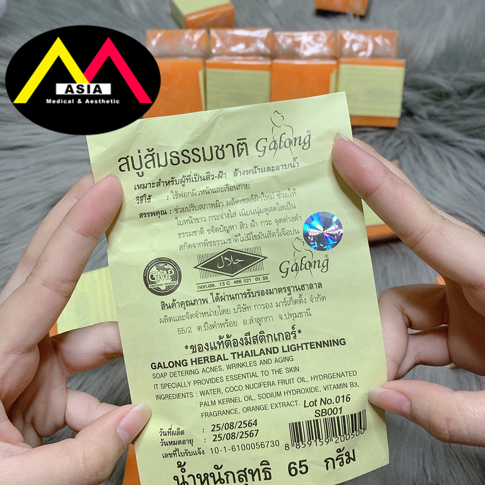 [HÀNG Chính Hãng] Xà Phòng Cam Nghệ Trắng Da Thái Lan