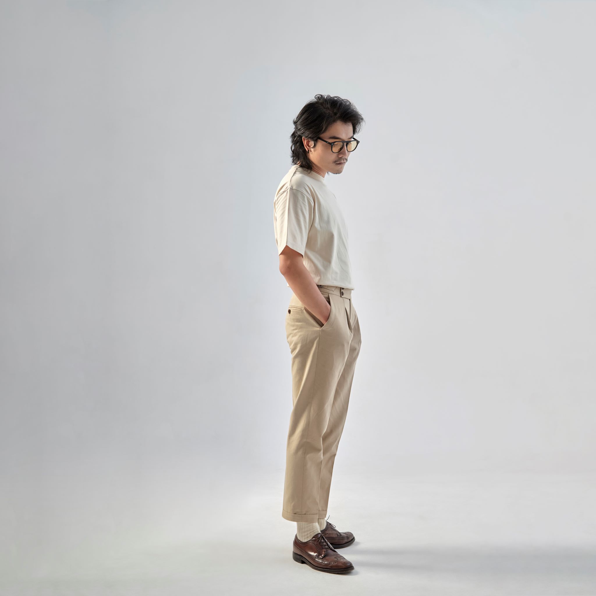 Quần Âu - Side Tab Trouser - OLDERISTER - Tiệm Cũ Kĩ