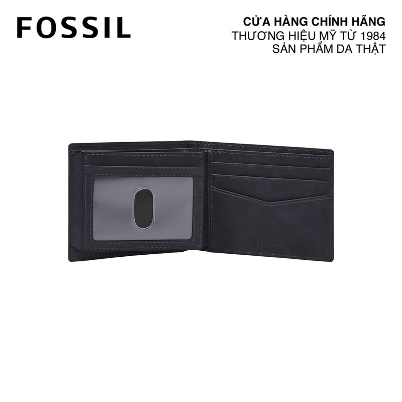 Ví da nam da thật Fossil Everett ML4397406 - màu đen