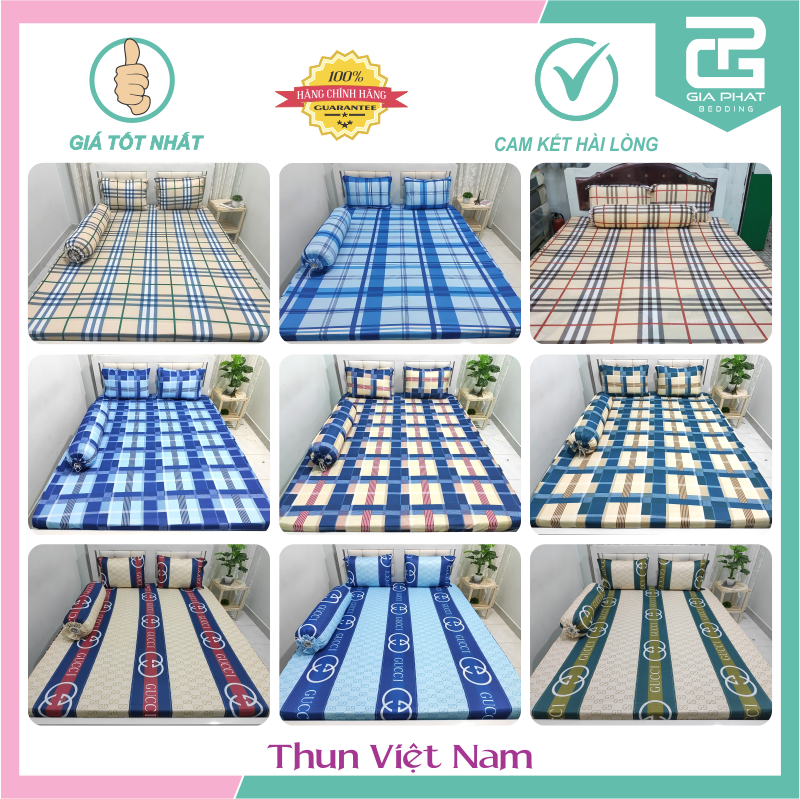 ĐỦ SIZE - Drap/Ga Thun Lạnh Bọc Nệm Hàng Cao Cấp