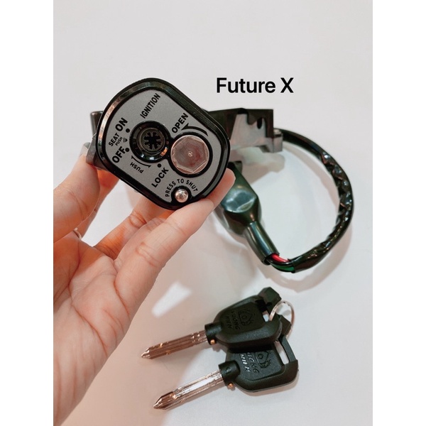 Bộ ổ khoá từ 8 cạnh xe Fu Future X, Future 125 chống cướp ,bẻ khóa hàng Vương niệm cao cấp