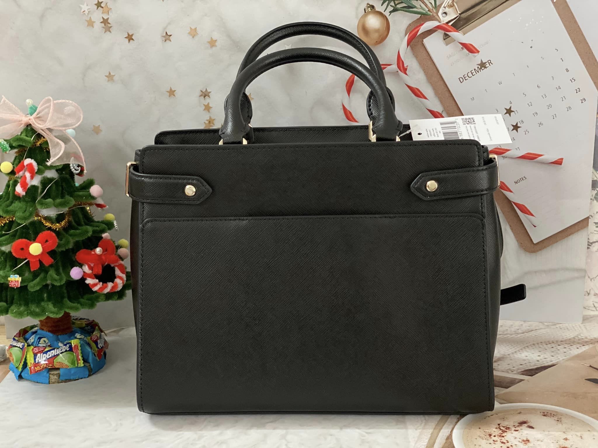 [Hàng Auth] Túi nữ Kate Spade STACI MEDIUM SATCHEL - Black