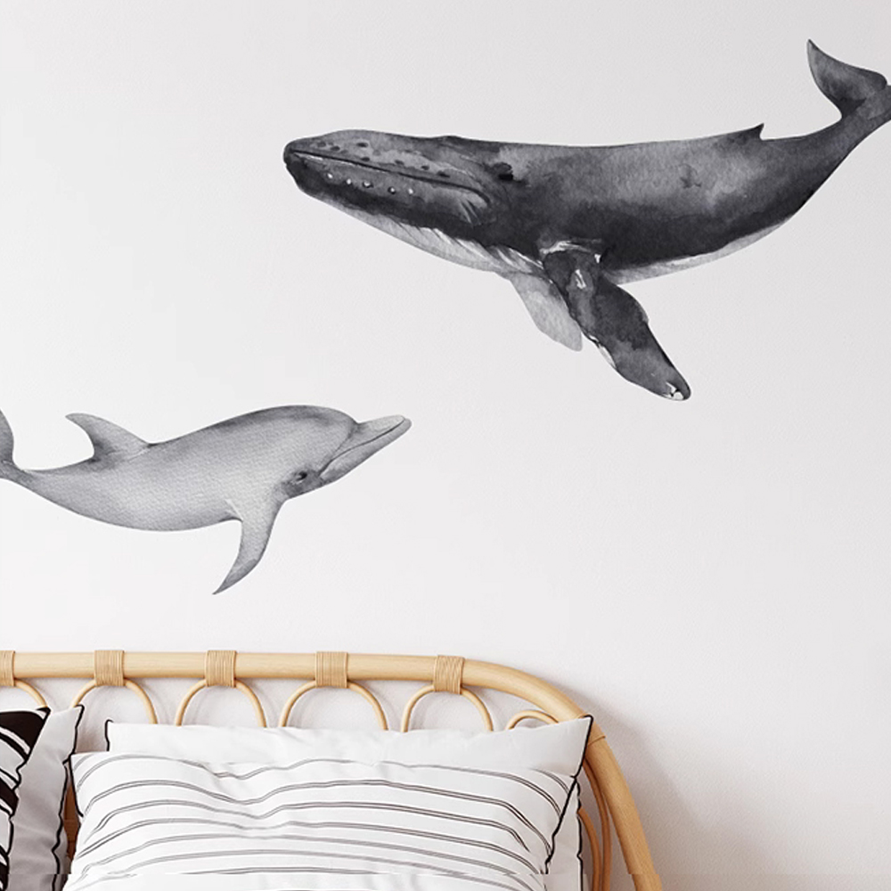 Kids%20Rooms%20Decoration%20Underwater%20World%20Theme%20Whale%20Dolphin%20Shell%20Sea%20Animals%20DIY%20Composable%20Decal%20Self%20Adhesive%20Wall%20Stickers%20-%20Image%204