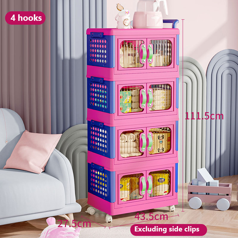 Trolley storage rack kitchen bathroom living room toilet bedroom removable multi-layer storage cabinet