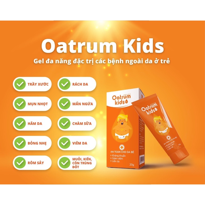 Kem bôi da oatrum kids tube 20gr