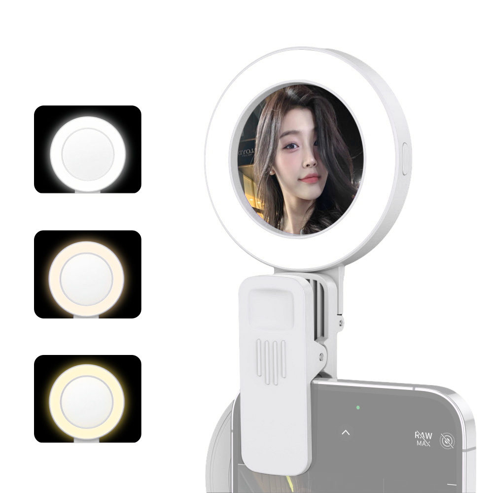 Iphone Cover With Light For Selfie Andoer Clip-on Selfie Ring