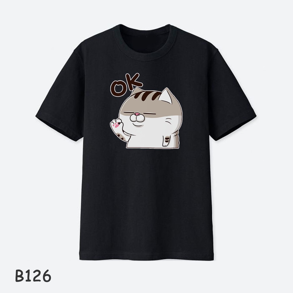 Áo Thun Basic Cotton Tee | Áo Thun Mèo Ami Bụng Bự (Mẫu 120-129)