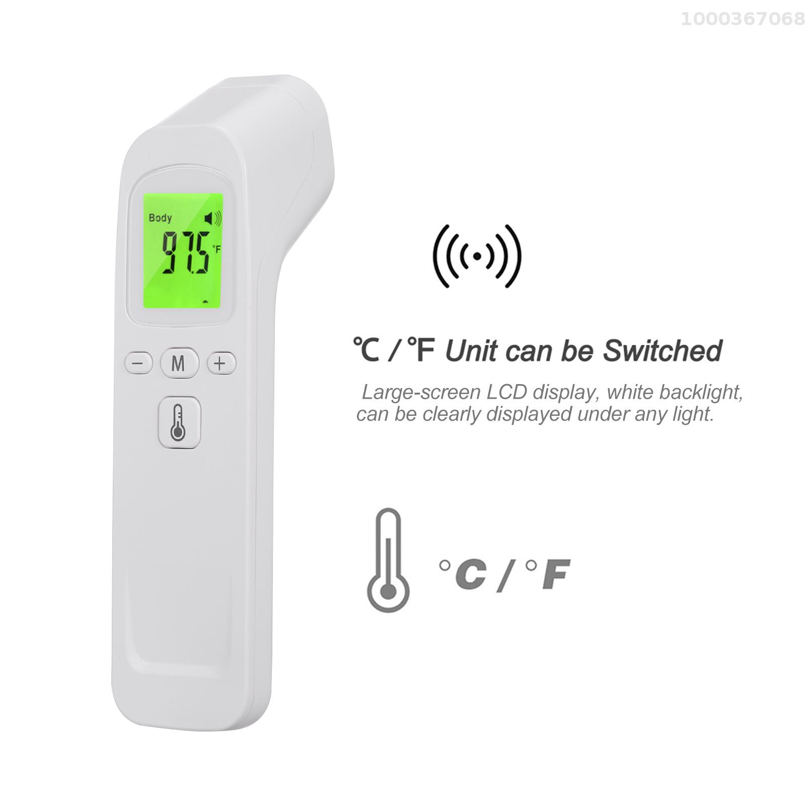 Digital thermometer, non-contact body temperature high-precision measuring device thermometer with fever alarm