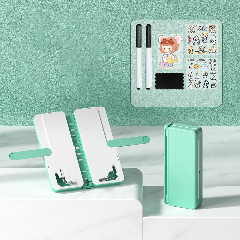 Str6177 xách tay có thể điều chỉnh đọc sách kệ sách Giá đỡ sách bút trường hợp lưu trữ bằng văn bản Bracket với clip