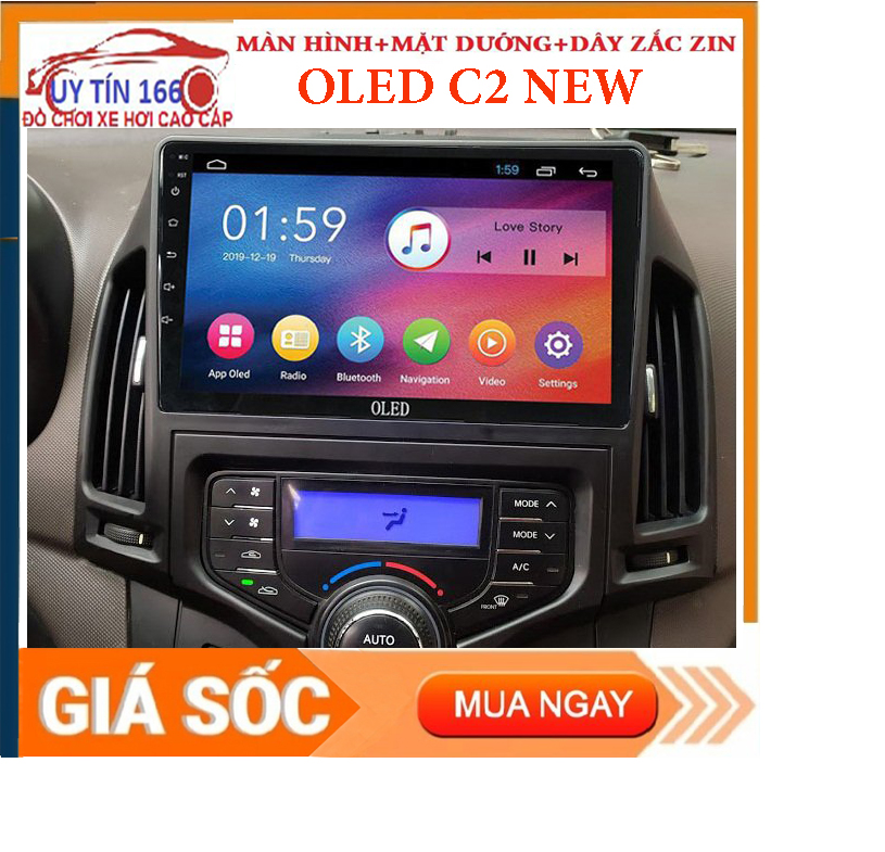 [Hỗ Trợ Lắp Đặt] Màn hình android 10. màn hình OLED C2 lắp sim 4G RAM 2G ROM 32G cho xe HYUNDAI I30  IPS chống chói kính cường lực 2.5D tích hợp camera lùicamera hành trình SHOP UY TÍN 166 !