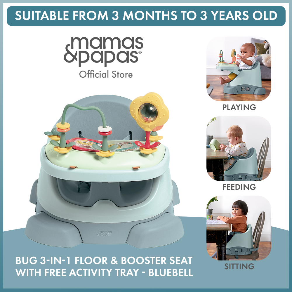 Mamas and Papas BUG 3-in-1 Floor Booster Seat with Activity Tray