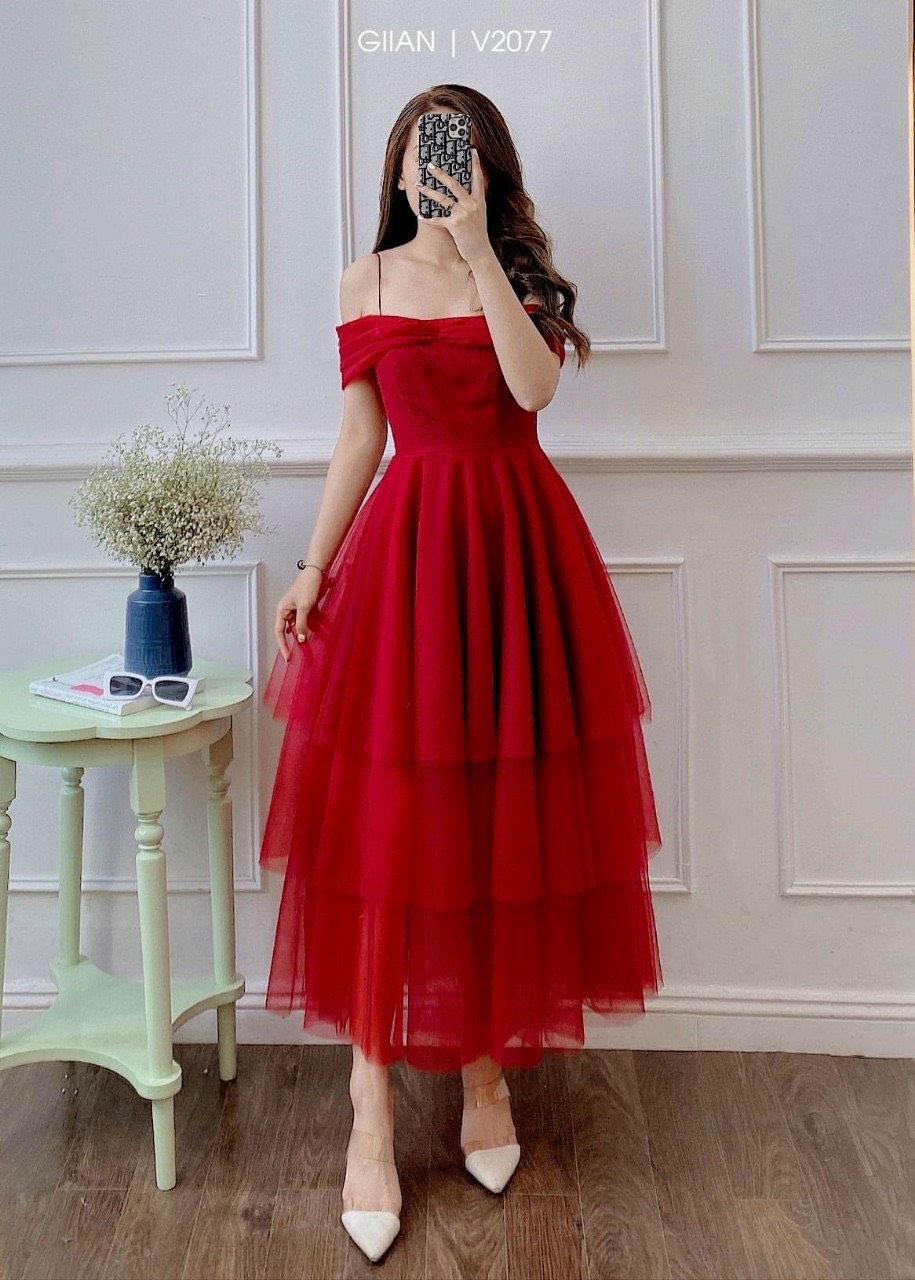 Đàm lưới hàng thiết kế hai màu xinh lung linh ld22