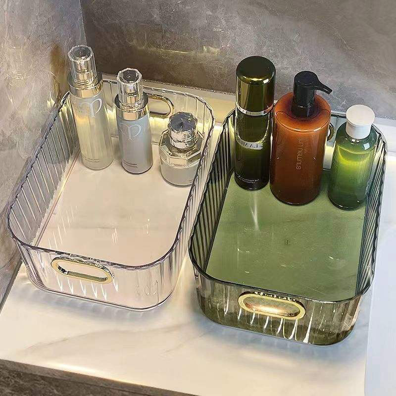 YONUO  hộp nhựa đựng đồ kệ đựng mỹ phẩm store box hộp nhựa trong suốt Pet Máy tính để bàn mỹ phẩm hộp lưu trữ Acrylic giỏ lưu trữ Snack lưu trữ Bàn hoàn thiện
