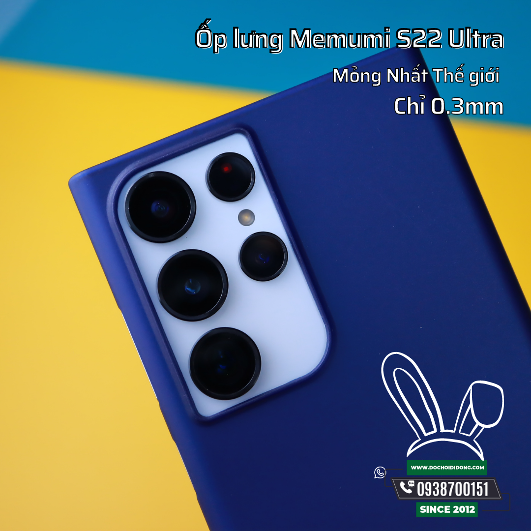 Ốp Lưng Samsung S22+ Plus Ultra Memumi Siêu Mỏng 0.3mm