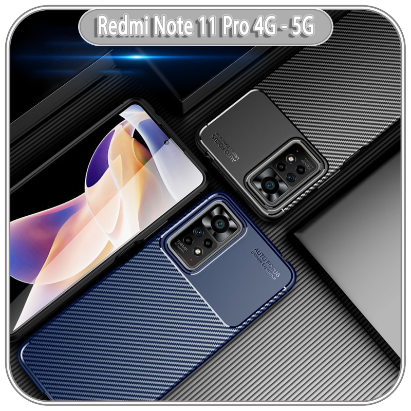 Ốp lưng cho xiaomi redmi note 11 pro 4g - 5g, redmi note 12 pro 4g chống sốc carbon auto focus