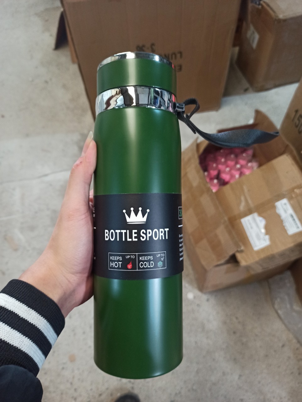 Bình Giữ Nhiệt Bottle Sport 1000ML cao cấp, chất liệu Inox sang trọng