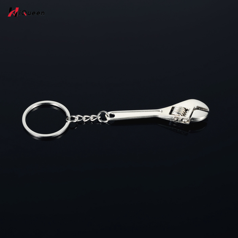 HiQueen Practical Tool Wrench Monkey Spanner Key Chain Car Metal Keyring