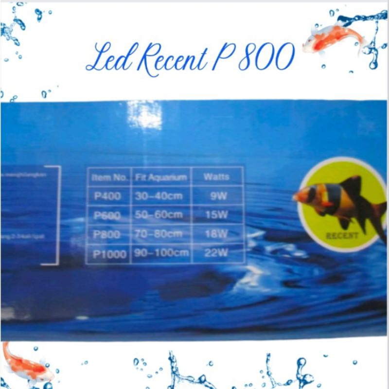 LAMPU LED AQUARIUM AQUASCAPE LED RECENT P 800