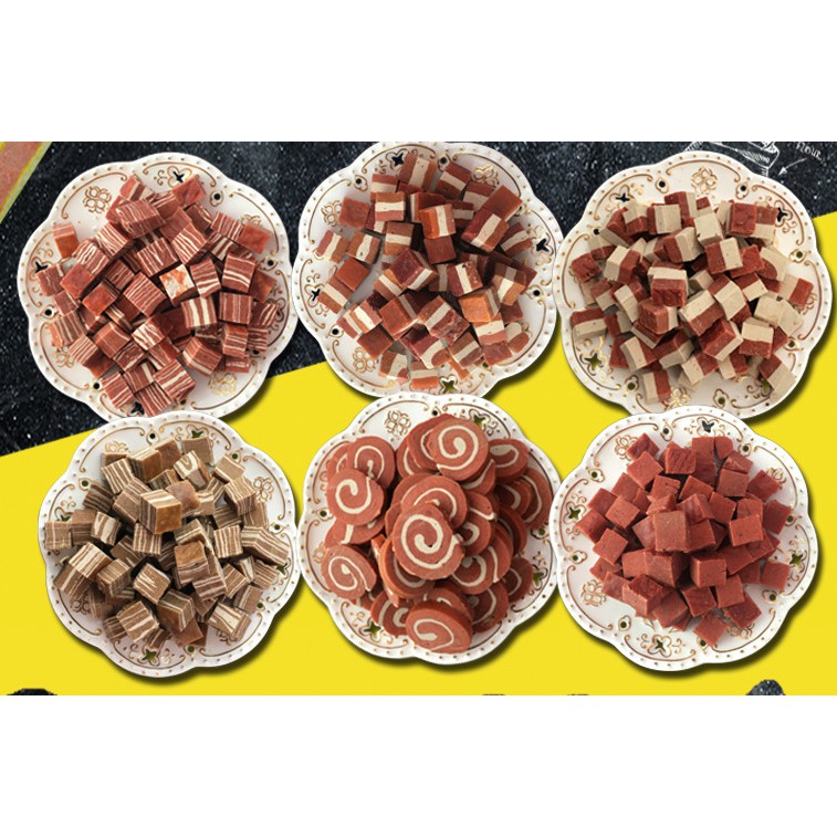 Bánh Thịt Thưởng Cho Chó Mèo Gói 100gr