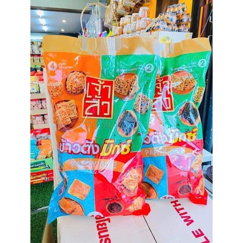[ GÓI KHỔNG LỒ ] Cơm cháy Party Size Chao Sua Thái Lan (Túi 10 gói nhỏ) Ăn là nghiền