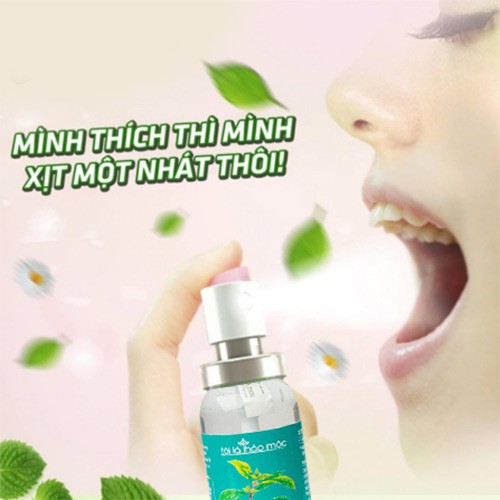 Xịt  Thơm Miệng Bạc Hà  ( Tôi Là Thảo Mộc ) - Chai 100ML