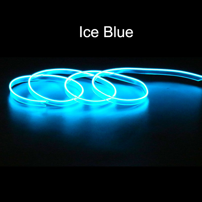 NEW 【Innovative design】1m/3m/5m Wire Led Strip Neon Light Car Interior ...
