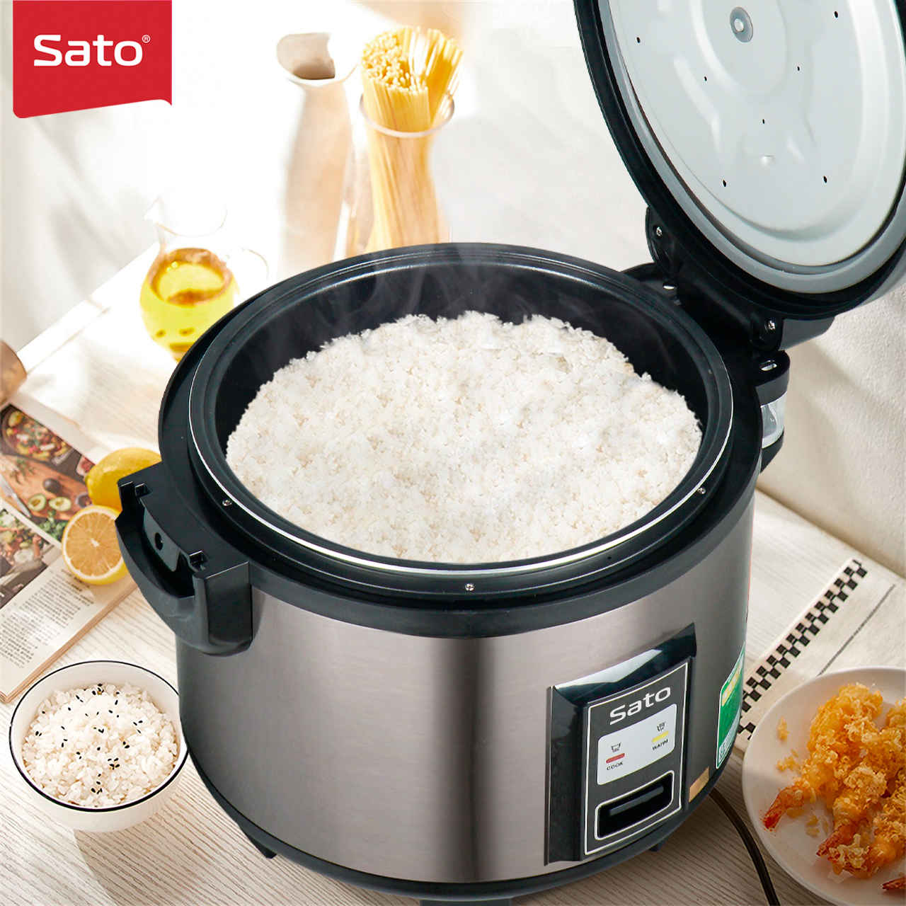 Nồi cơm điện công nghiệp 6L Sato 60C015