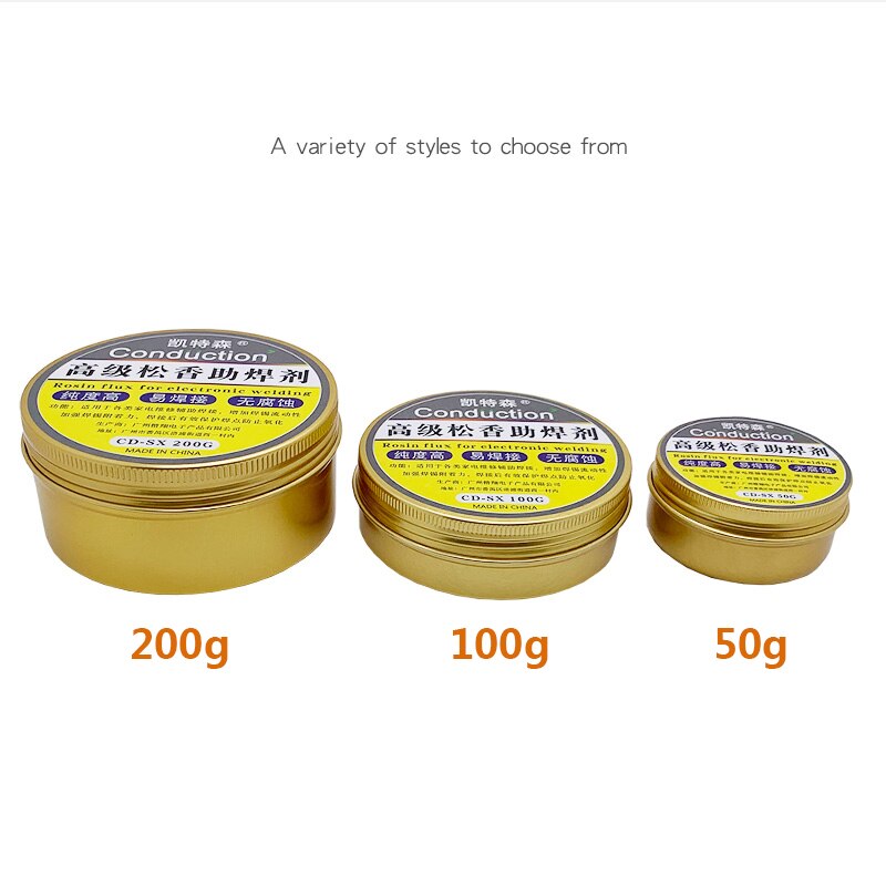 Hot Selling 50G High Purity Solid Rosin Solder Paste Flux Paste Soldering Tin Material Paste Repair Rosin Soldering Gel Tool For Welding