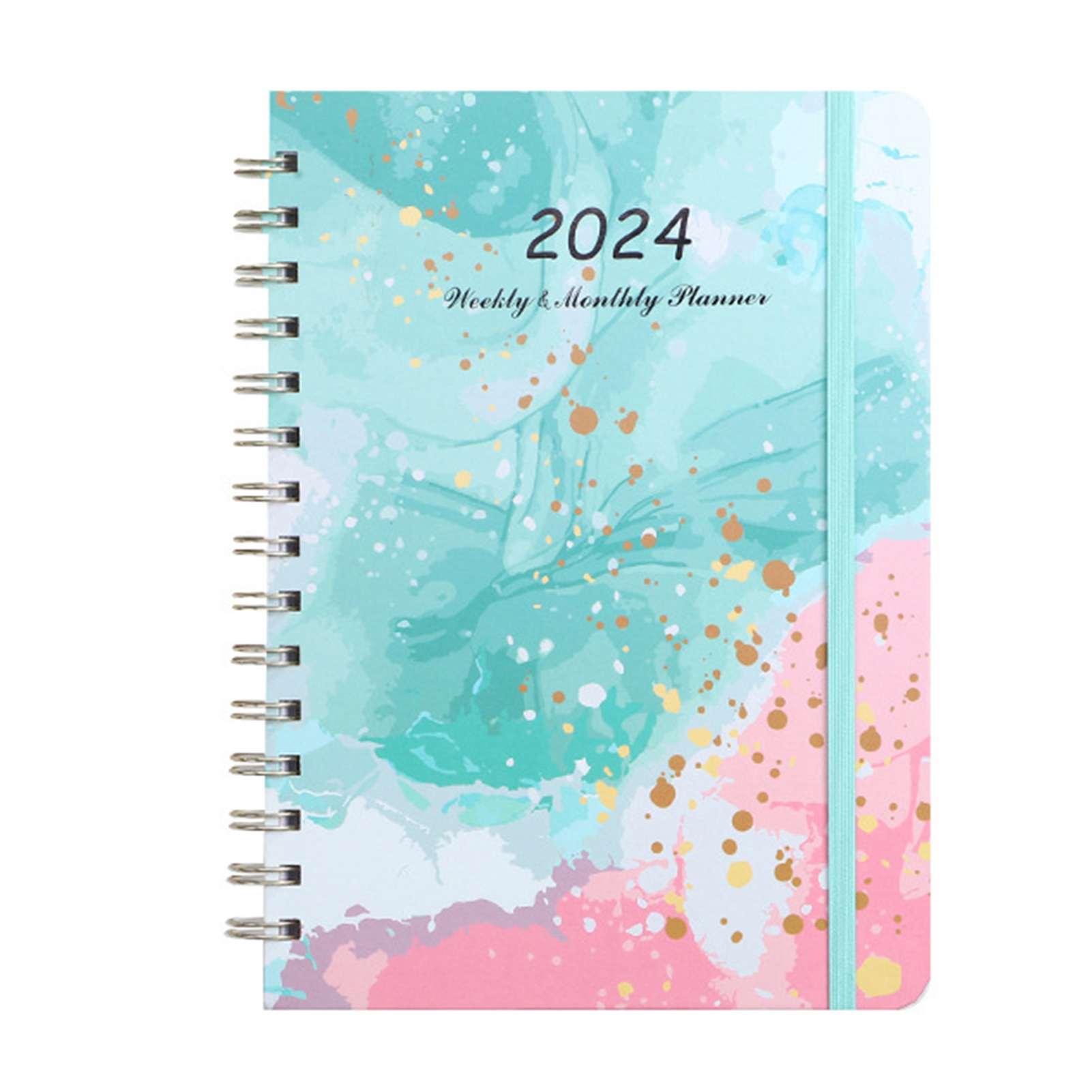 Galuru Floral Print Monthly Planner Orderly Manner Planner 2024 Floral Monthly Planner Perfect for Home and Office Organization less Than
