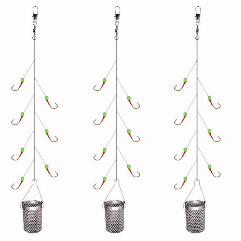 Bộ Thẻo 7 lưỡi câu cá mương hồ siêu nhạy có rọ sắt LC-12. Sản phẩm chính xác là: 7 lưỡi ,số lớn