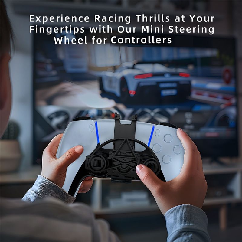 For PS5 Wireless for Racing Controller Mini Steering Wheel Directional ...