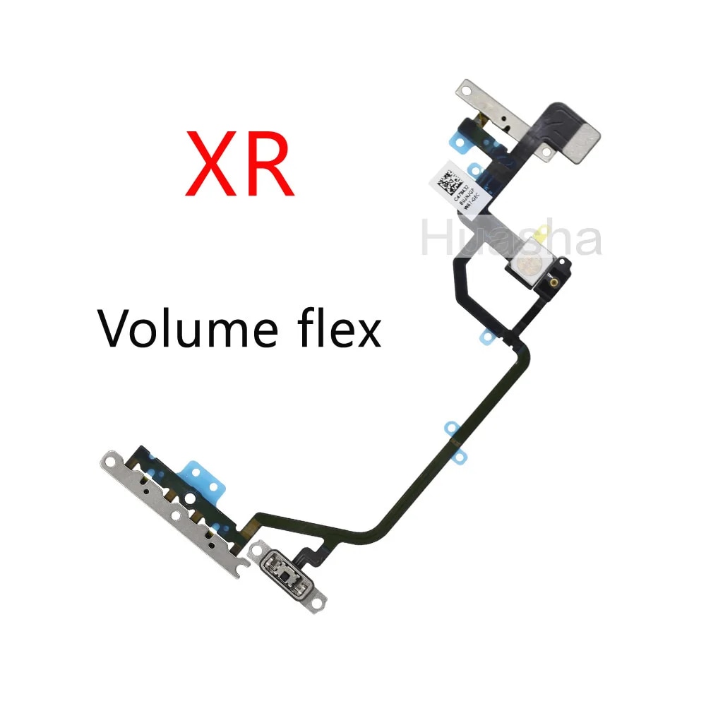1pcs For iPhone X Xs Max XR Mute Volume Power Buttons key Switch Flex Cable Mobille Phone Repair Parts.