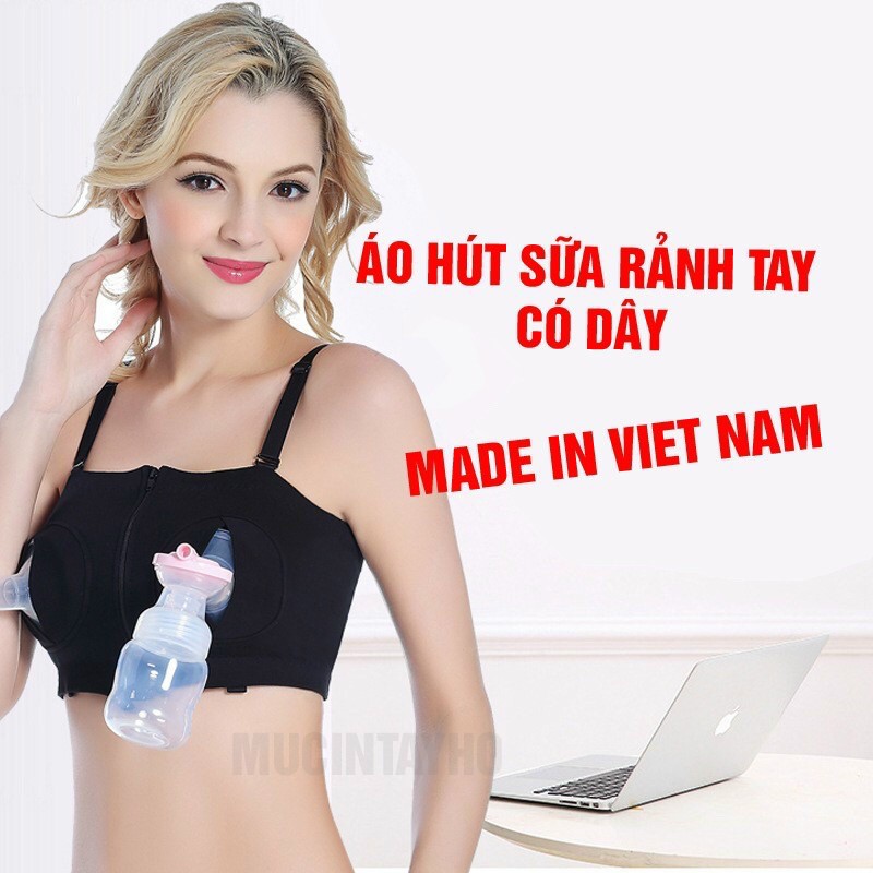 Áo hút sữa rảnh tay có dây