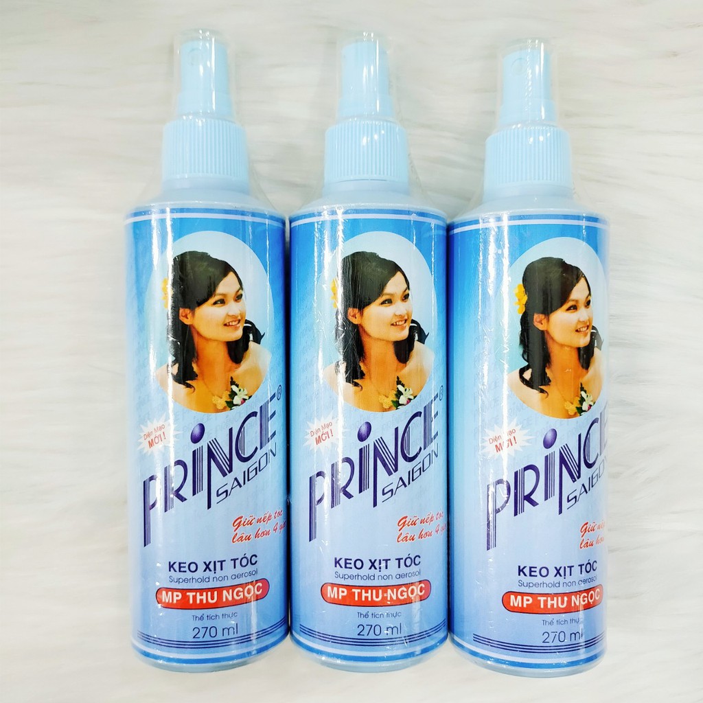 Keo Xịt Tóc Tạo Nếp PRINCE SAIGON 125ml/270ml