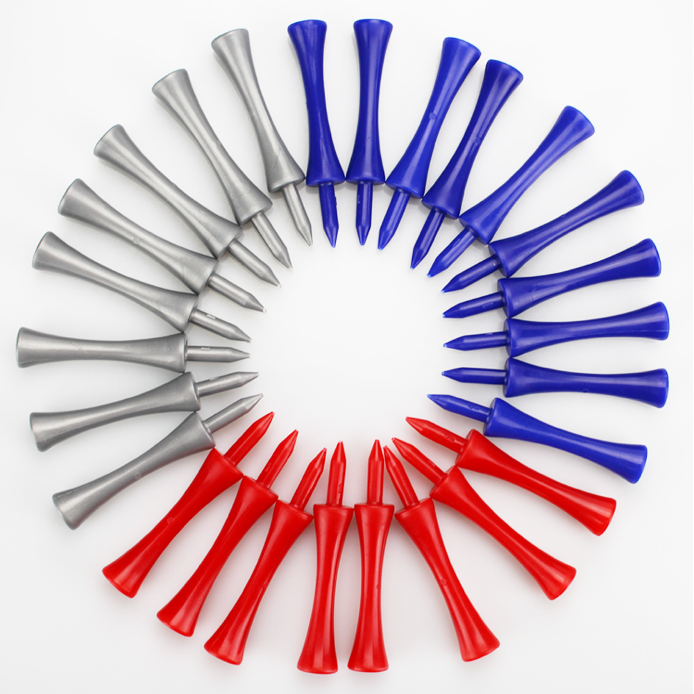 Yuanyan Plastic Golf Tee Pack 50 Pcs Step Down Golf Tees Colorful For All Over Sized Driver Irons Hybrids Longer Distance Drop Ship. 