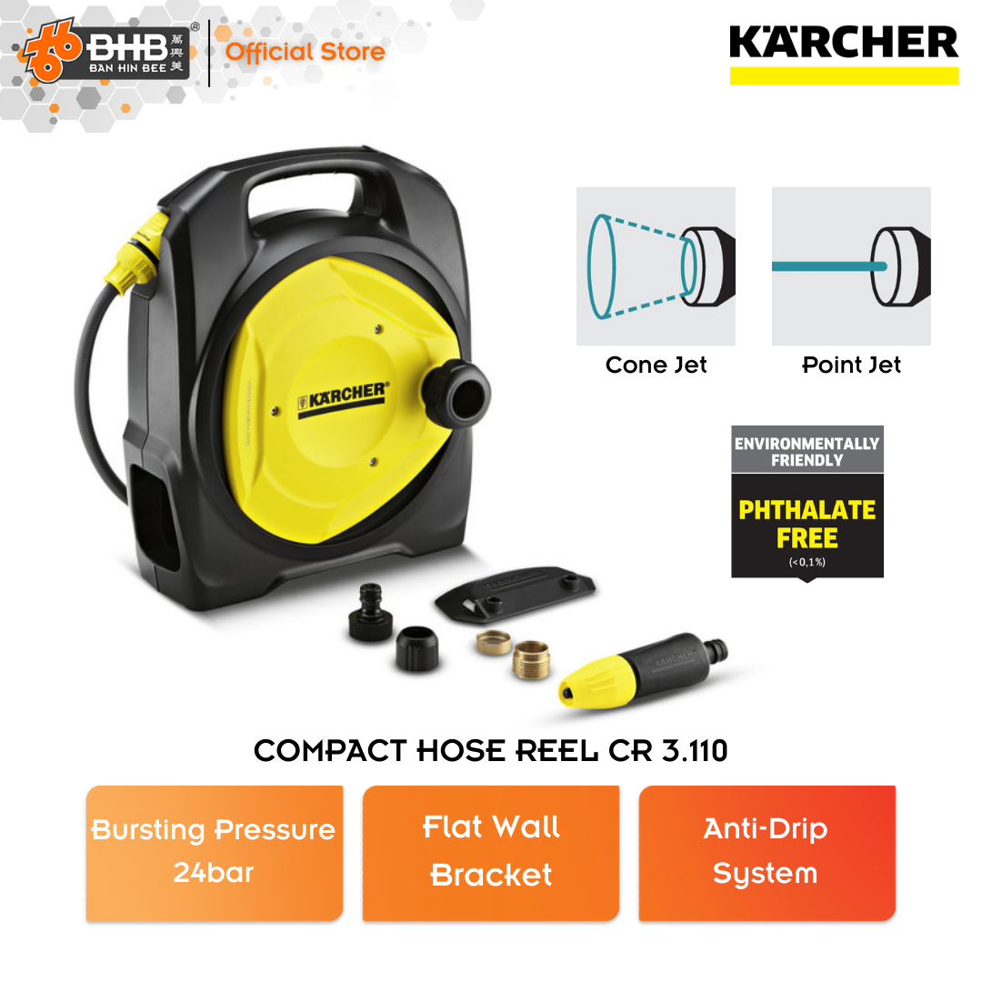 Karcher 2.645-210.0 CR3.110 Compact Reel Hose Balcony - 26452100 | Lazada