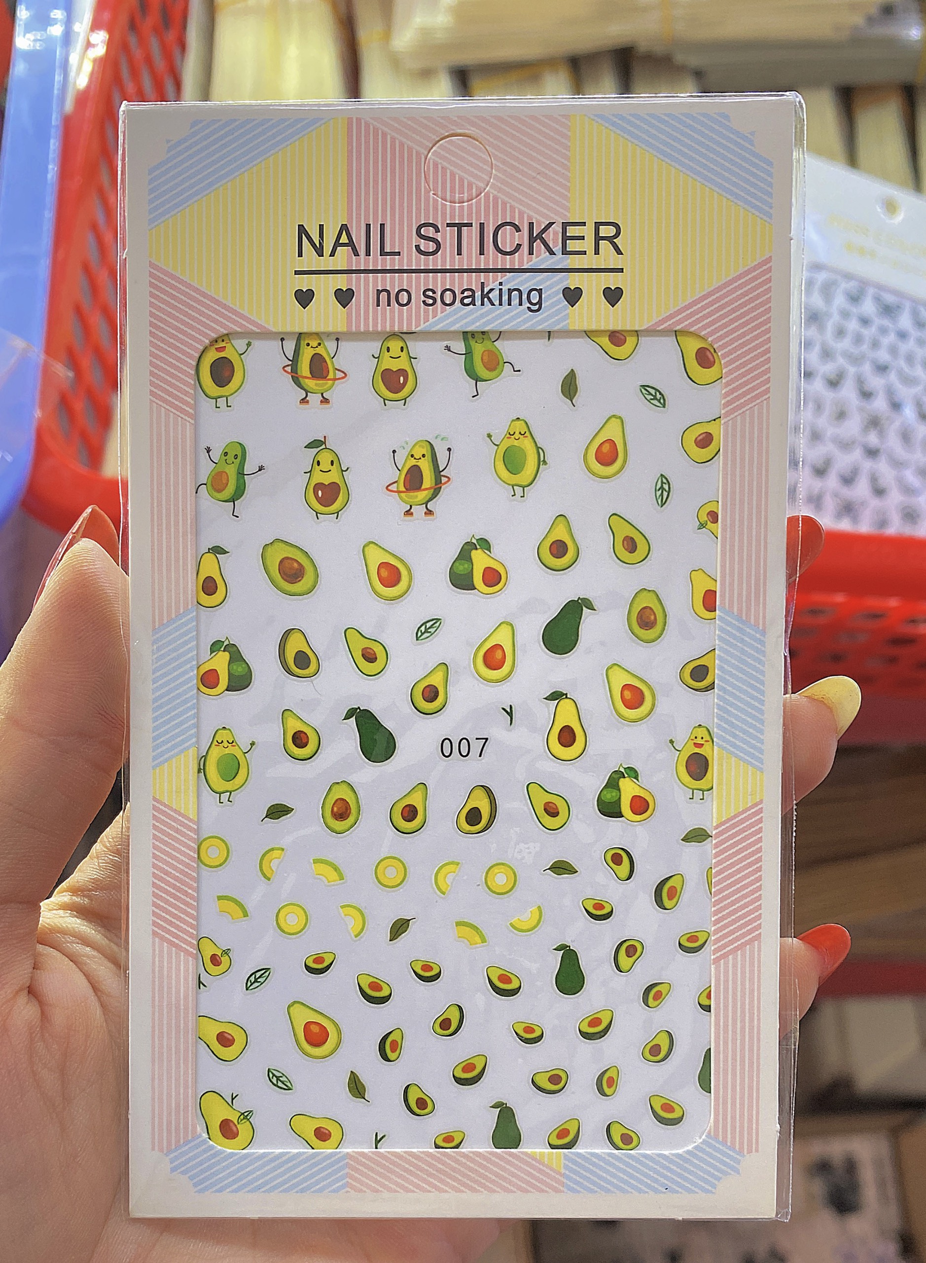 Hình dán sticker trang trí móng tay ,mẫu trái cây - Mini Nails