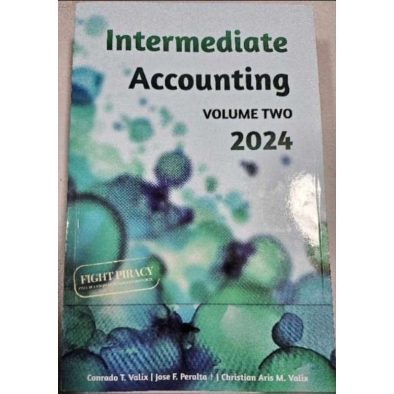 Intermediate accounting vol 2 2022 2024 edition by conrado valix