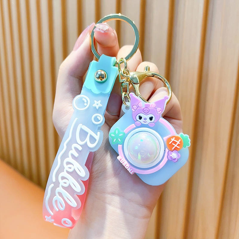 Móc khoá máy ảnh có đèn nháy con vật cute